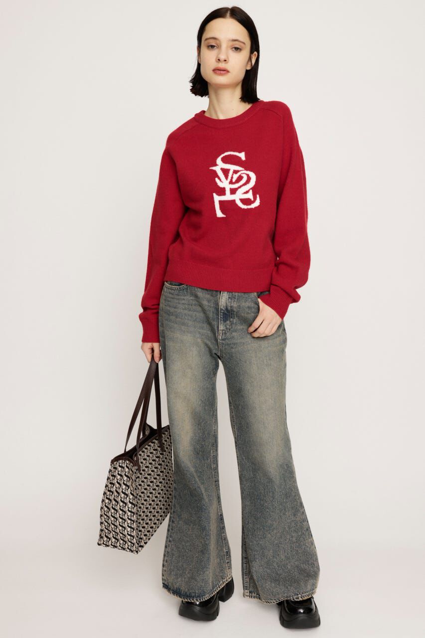 SLY「LOGO JQ KNIT トップス」|ニット・セーター|