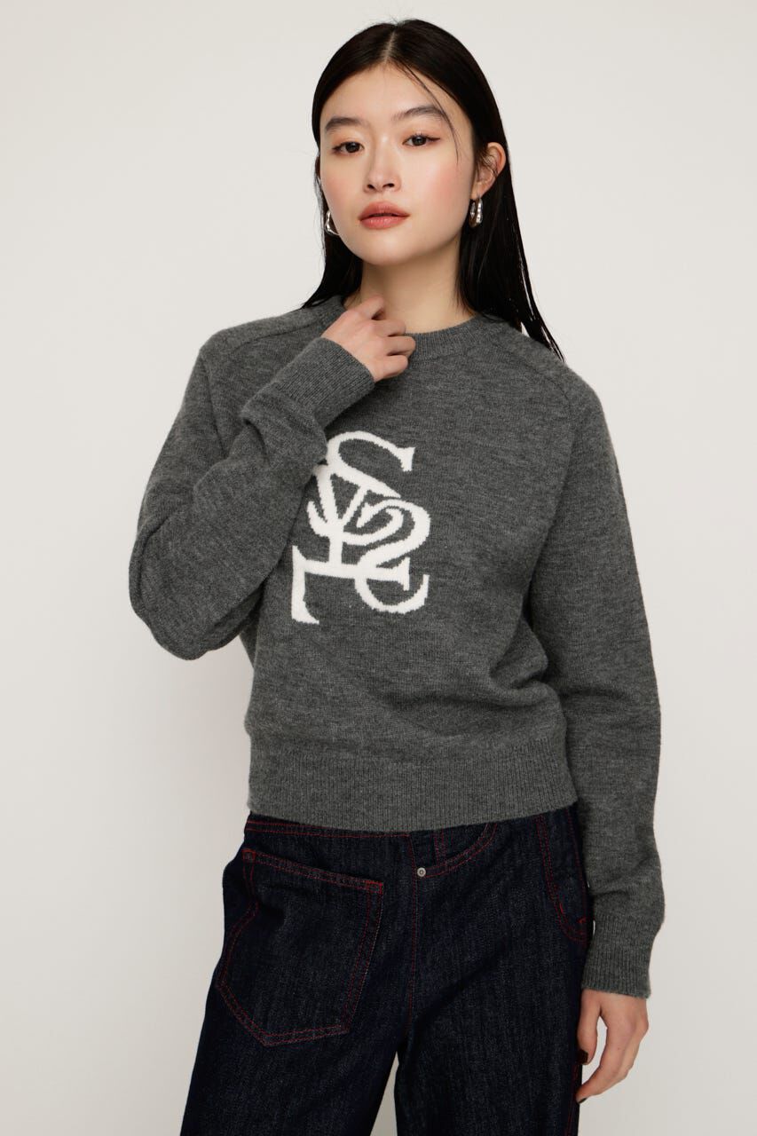SLY「LOGO JQ KNIT トップス」|ニット・セーター|