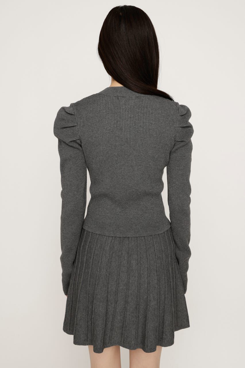 SLY「TUCK SLEEVE FLARE KNIT 2P」|ワンピース|
