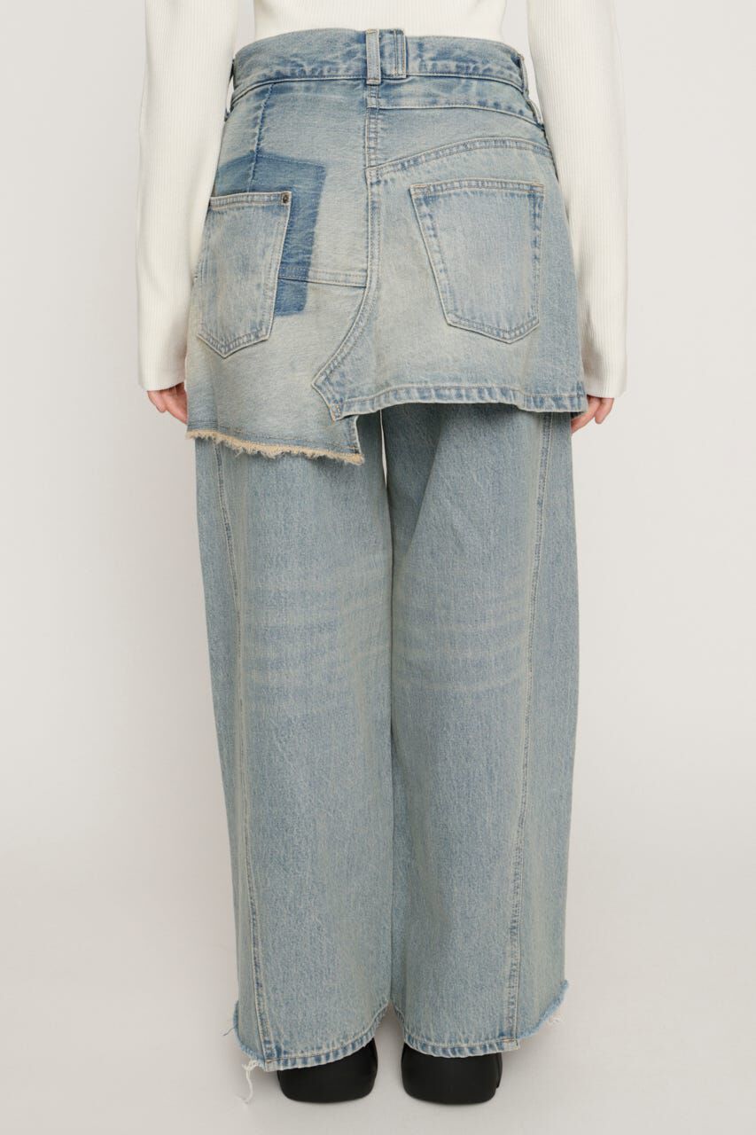SLY「REMAKE ASYMMETRY L／W DENIM パンツ」|デニム|