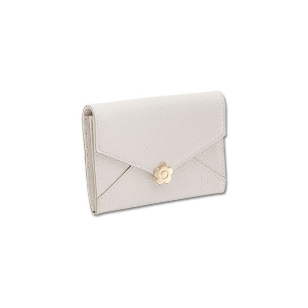 MARY QUANT「シーリングデイジーレター カードケース」|財布|グレー