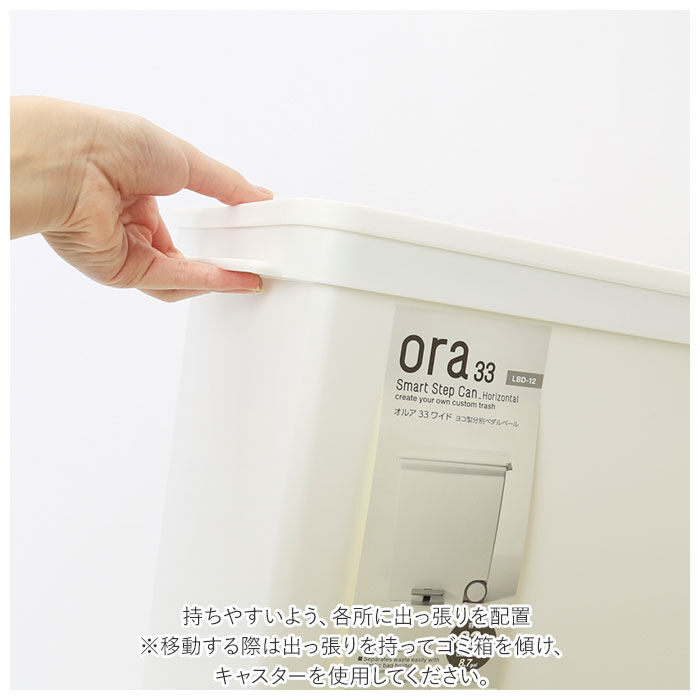 BACKYARD FAMILY「キッチン ゴミ箱 ペダル 33L 通販 ごみ箱 スリム 分別 ペダル式ゴミ箱 低く開く」|ダストボックス|
