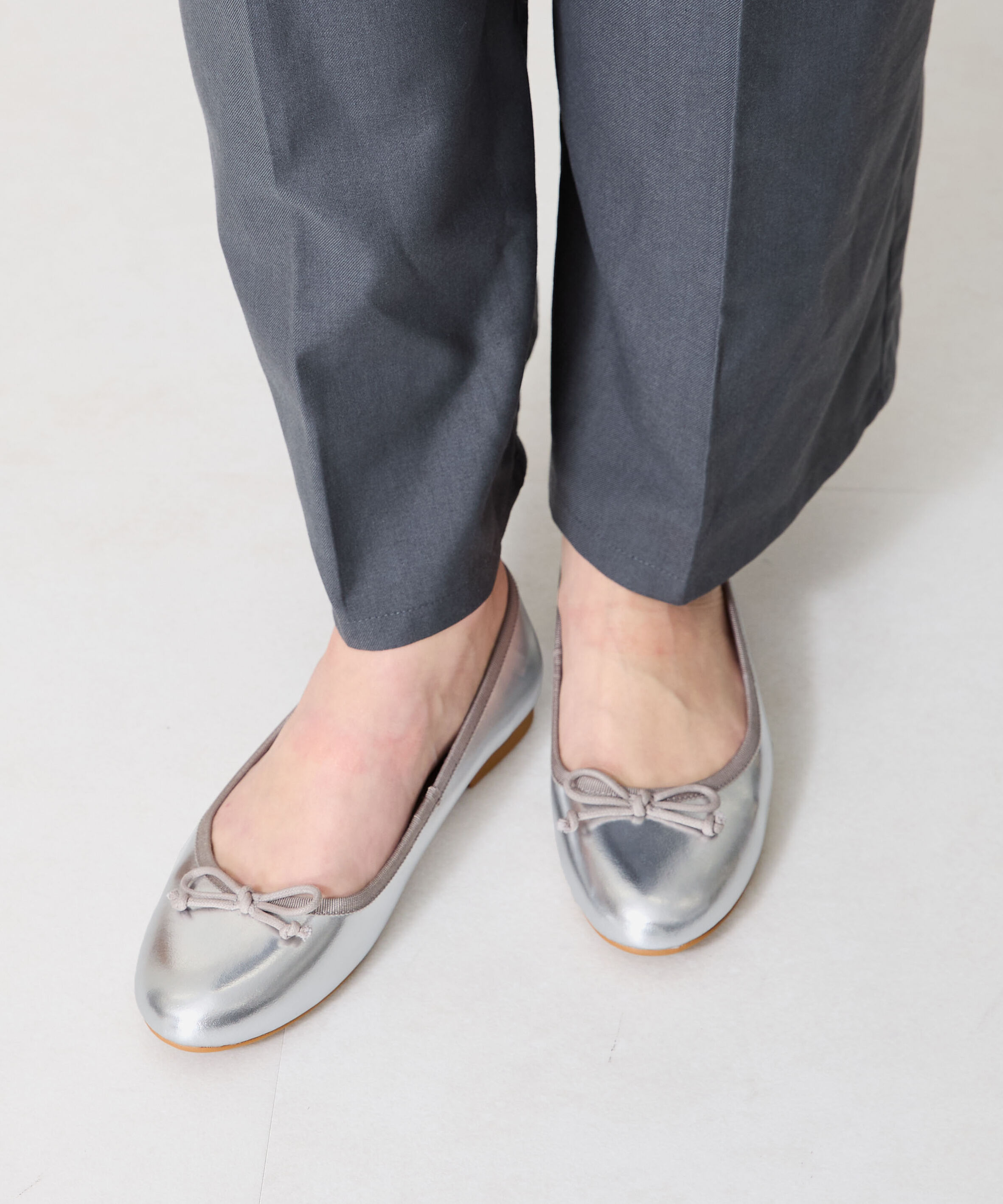 ORiental TRaffic「【 WEB限定 】 バレエシューズ /R-4006 パンプス フラット 厚手クッション エナメル ヒール1cm」|パンプス|
