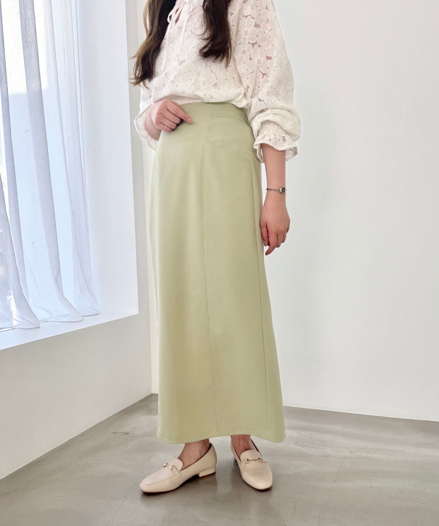 ORiental TRaffic「【跳べるパンプス/新色追加】スクエアトゥ ビット モチーフ ローファー /R-3210 ヒール2.3cm」|パンプス|