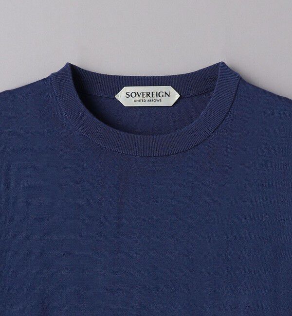 UNITED ARROWS「＜SOVEREIGN＞ハイゲージ クルーネックニット」|ニット・セーター|
