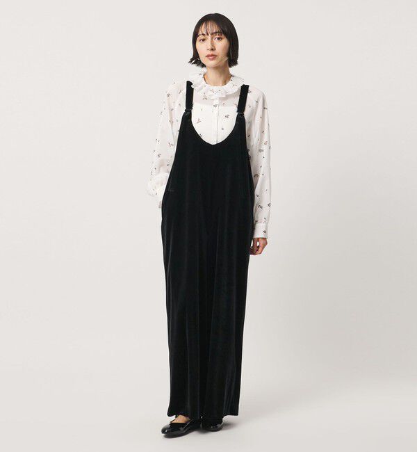 UNITED ARROWS「＜SACRA＞ベロア オールインワン パンツ」|オールインワン|