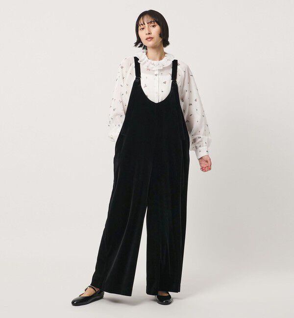 UNITED ARROWS「＜SACRA＞ベロア オールインワン パンツ」|オールインワン|