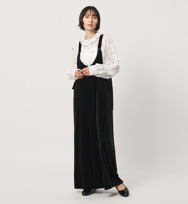 UNITED ARROWS「＜SACRA＞ベロア オールインワン パンツ」|オールインワン|