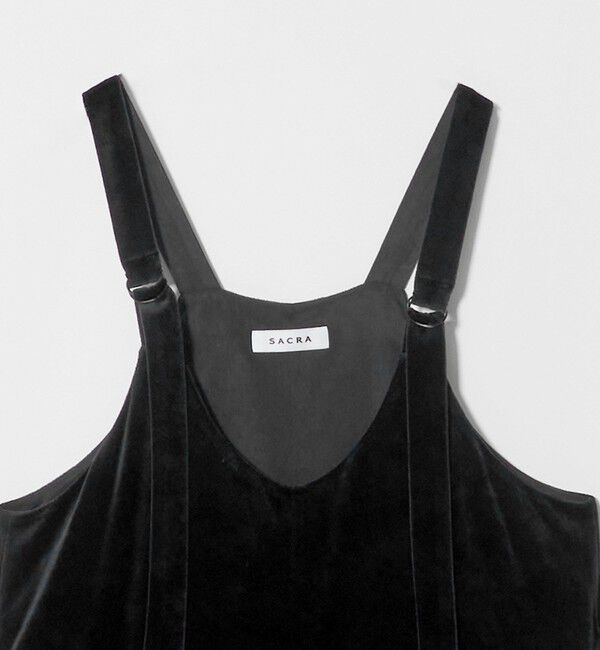 UNITED ARROWS「＜SACRA＞ベロア オールインワン パンツ」|オールインワン|
