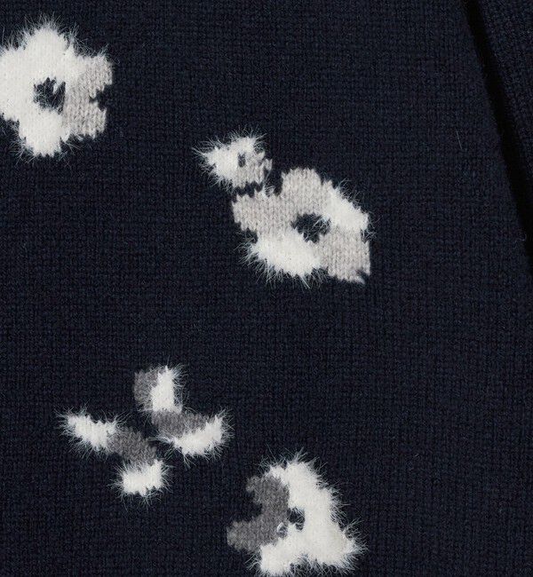 UNITED ARROWS「フラワー ジャガード カーディガン」|カーディガン|