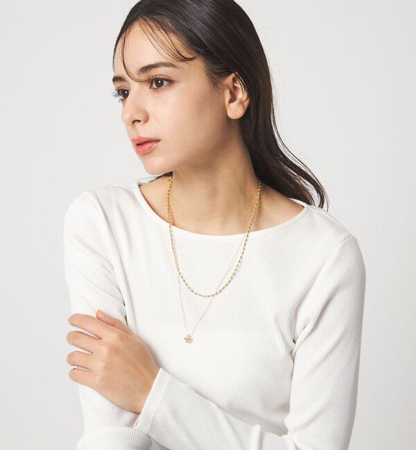 UNITED ARROWS green label relaxing「2連チェーン ポコポコチャーム ネックレス」|ネックレス|