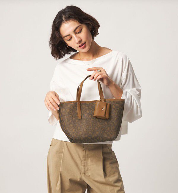 UNITED ARROWS green label relaxing「レオパードプリント メッシュ トートバッグ」|トートバッグ|
