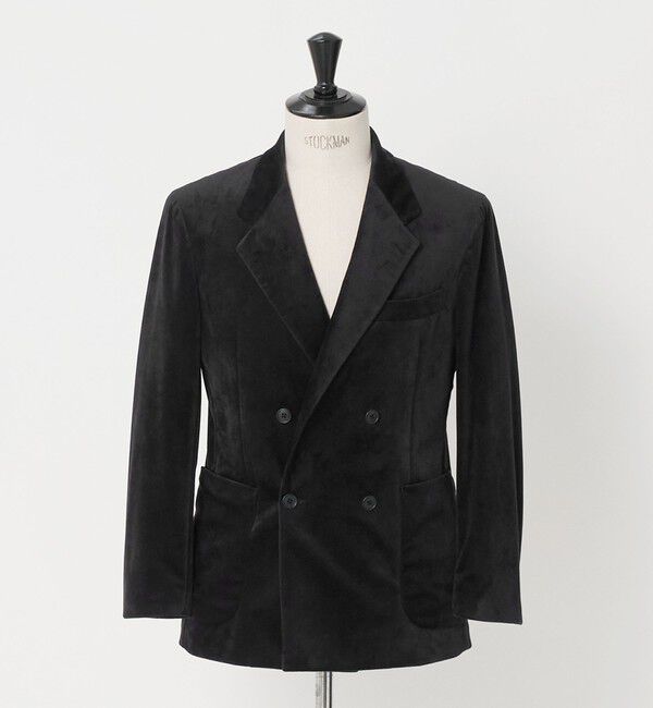 UNITED ARROWS green label relaxing「ベロア ツイル ダブルブレスト 4B ジャケット」|テーラードジャケット|