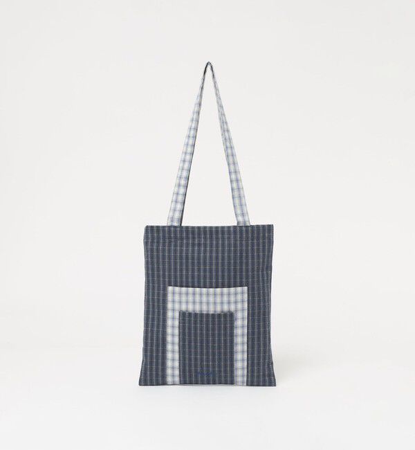 STEVEN ALAN「＜Steven Alan＞チェック ポケット トートバッグ」|トートバッグ|