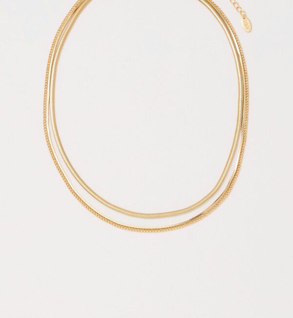 BEAUTY&YOUTH UNITED ARROWS「ミックスチェーン 3連 ネックレス」|ネックレス|
