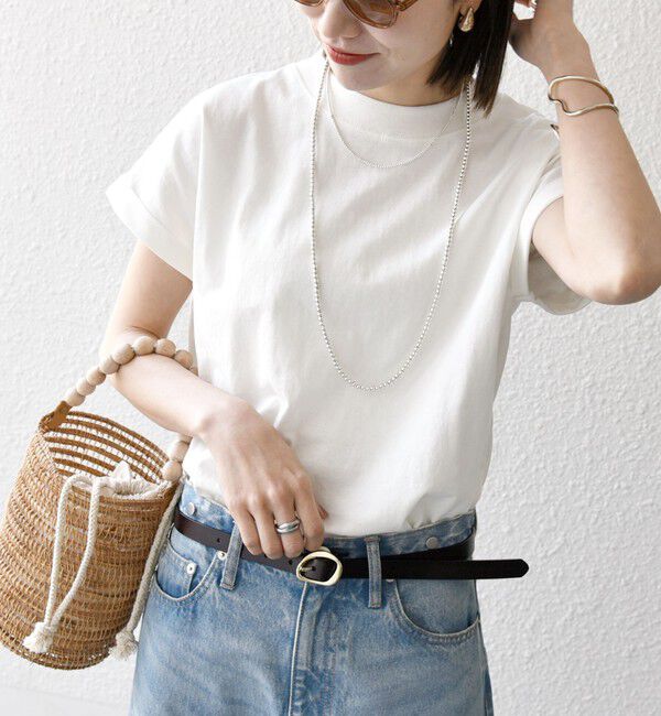 SHIPS any「〈抗菌防臭/洗濯機可能〉USAコットン フレンチスリーブ TEE」|Tシャツ・カットソー|