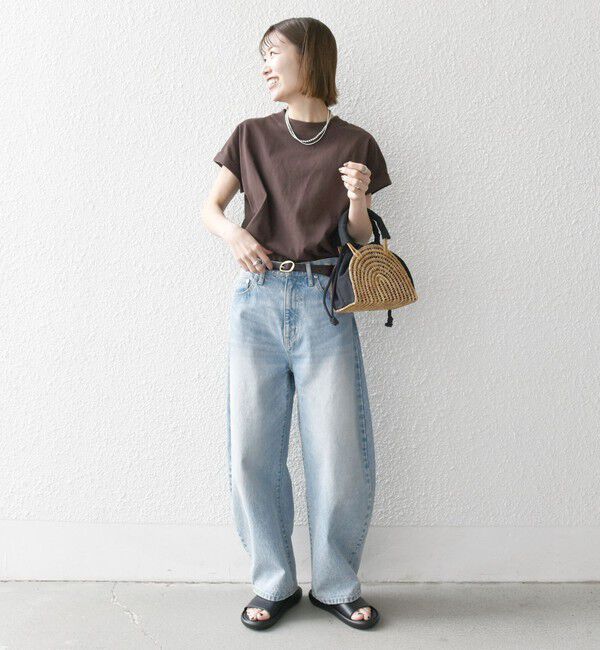 SHIPS any「〈抗菌防臭/洗濯機可能〉USAコットン フレンチスリーブ TEE」|Tシャツ・カットソー|