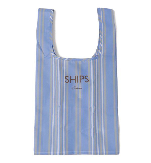 SHIPS Colors 「SHIPS Colors:〈手洗い可能〉リサイクル エコバッグ (S)」|エコバッグ|サックスブルー