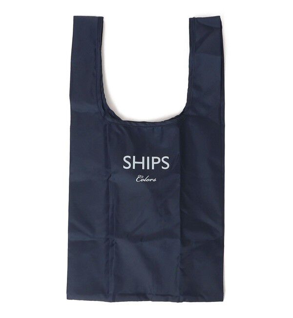 SHIPS Colors 「SHIPS Colors:〈手洗い可能〉リサイクル エコバッグ (S)」|エコバッグ|ネイビー