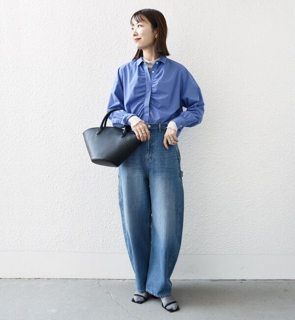 SHIPS any「〈洗濯機可能〉コクーンペインター デニムパンツ［SHIPS any DENIM］」|デニム|