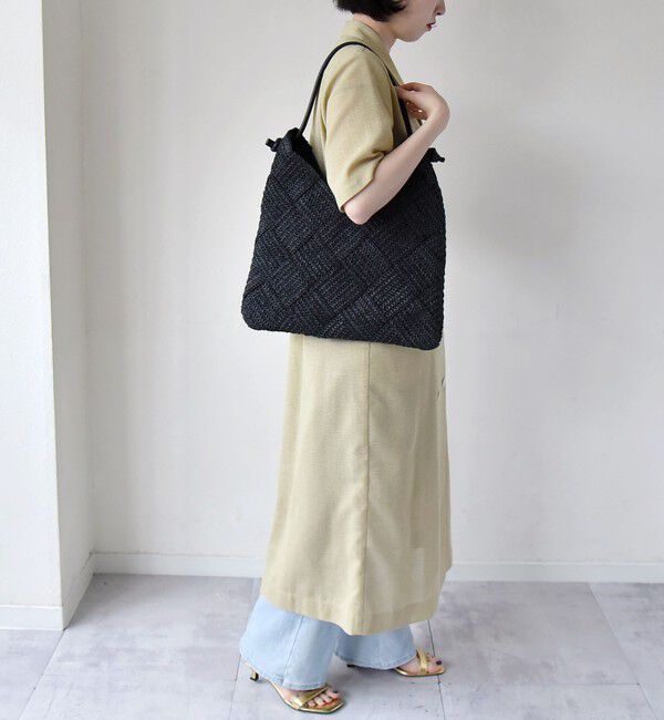 quaranciel「quaranciel: ワンハンドル Vカット メッシュ バッグ（A4対応）」|トートバッグ|