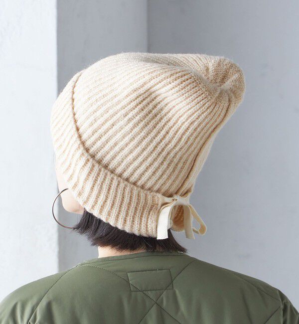SHIPS for women「2WAY リボン ニット キャップ」|ニット帽|