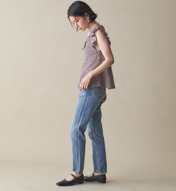 SHIPS for women「NINE CASE:〈手洗い可能〉フリル ノースリーブ トップス」|その他|