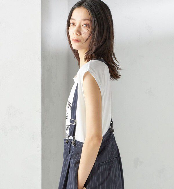 SHIPS for women「プラチナ ヴェール フレンチ スリーブ TEE」|Tシャツ・カットソー|