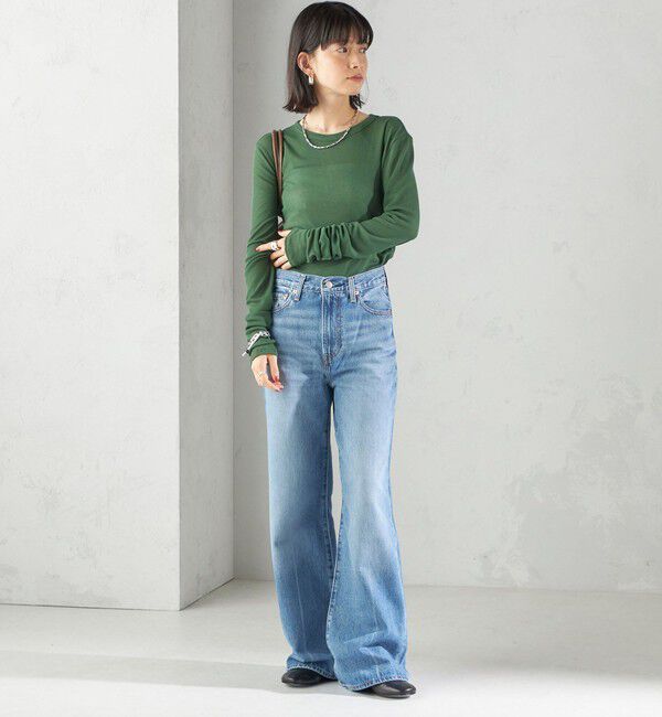 SHIPS for women「Levi&rsquo;s:RIBCAGE WIDE LEG」|デニム|