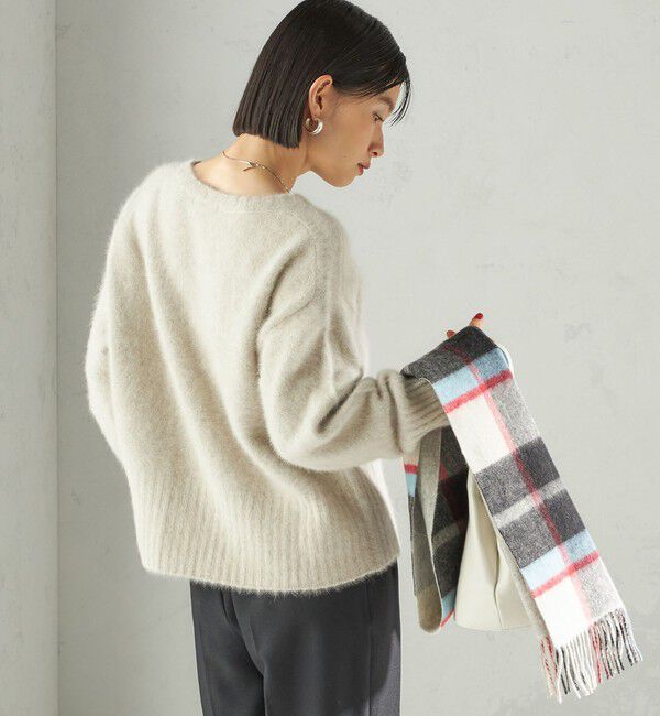 SHIPS for women「〈手洗い可能〉フォックス クルーネック ニット プルオーバー」|ニット・セーター|