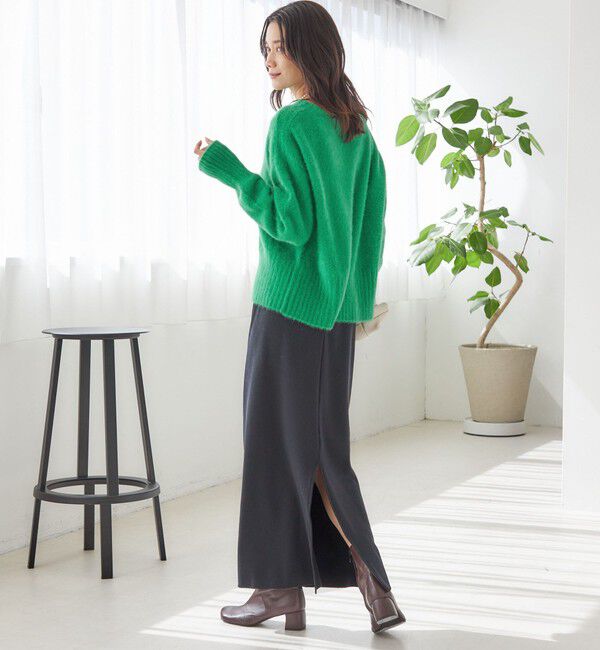 SHIPS for women「〈手洗い可能〉フォックス クルーネック ニット プルオーバー」|ニット・セーター|