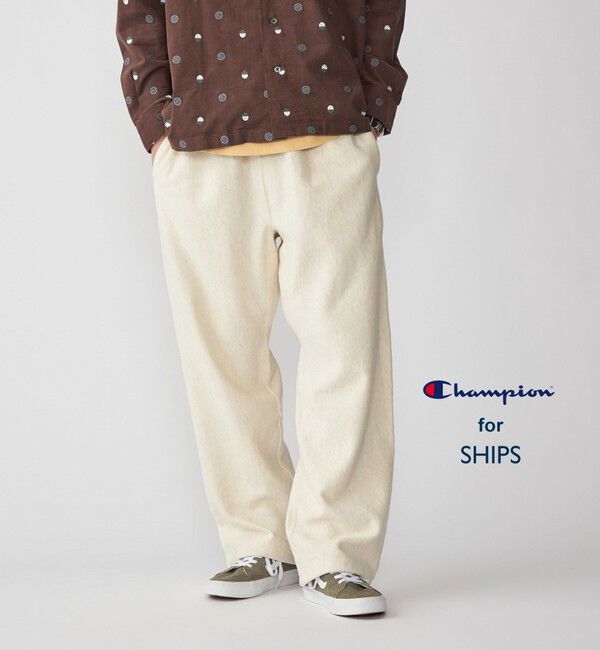 SHIPS「【SHIPS別注】Champion: リバースウィーブ ワイド スウェット パンツ」|その他|ナチュラル