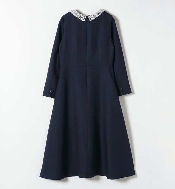 SHIPS any「〈洗濯機可能〉レースカラー ロング スリーブ ワンピース［NAVY BLUE］」|ワンピース|
