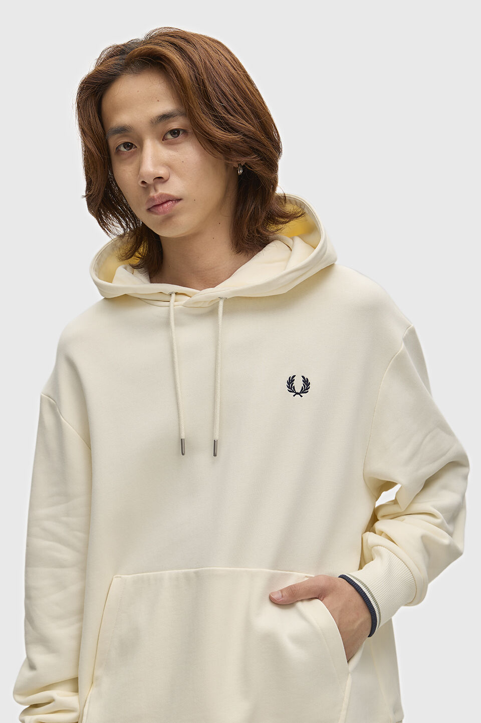 FRED PERRY 「FRED PERRY／Tipped Hooded Sweatshirt／ワンポイントロゴ フードスウェット」|スウェット・ジャージ|