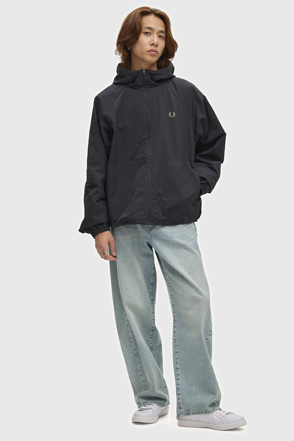 FRED PERRY 「FRED PERRY／Oversized Hooded Shell Jacket／オーバーサイズフードシェルジャケット」|ブルゾン・スタジャン|