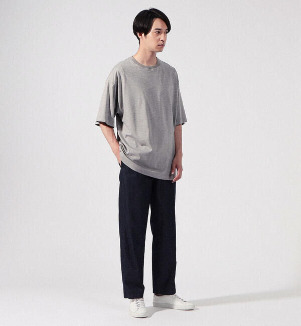 CABaN「CABaN コットン ドロップショルダークルーネックプルオーバー」|Tシャツ・カットソー|