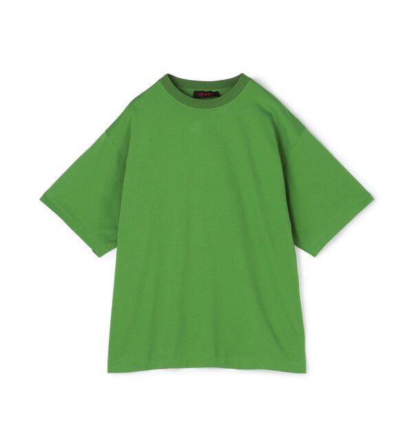 CABaN「CABaN コットン ドロップショルダークルーネックプルオーバー」|Tシャツ・カットソー|55 グリーン