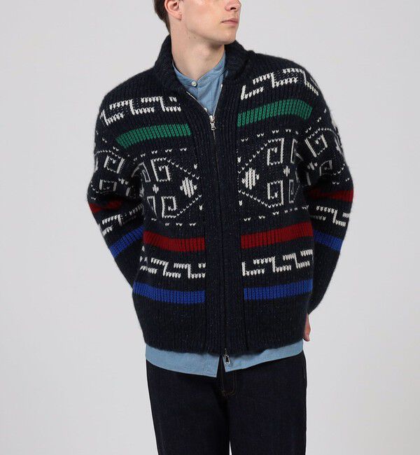 TOMORROWLAND MENS「【別注】PENDLETON カシミヤ ショールカラー カウチンニット」|ニット・セーター|