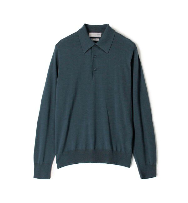 TOMORROWLAND MENS「TOMORROWLAND tricot スーパーファインメリノウール ニットポロシャツ S-WOOL」|ニット・セーター|63 ライトブルー