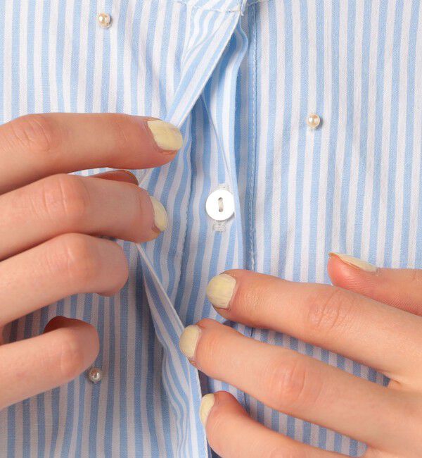 TOMORROWLAND BUYING WEAR「【別注】ne Quittez pas BLACK Tuck ストライプ ブラウス」|シャツ・ブラウス|