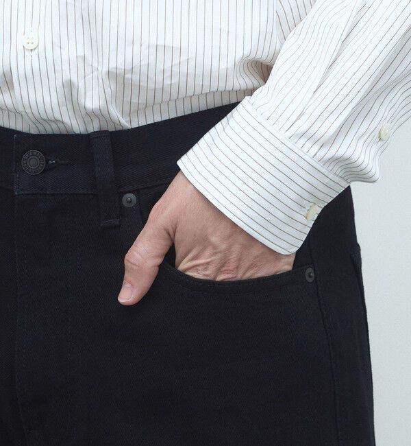 Edition「セミワイド ブラックデニム」|デニム|