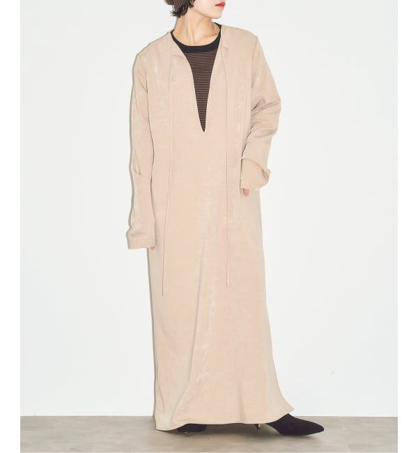  「《追加》VELVET LEAN KAFTAN DRESS：ワンピース」|ワンピース|ベージュ