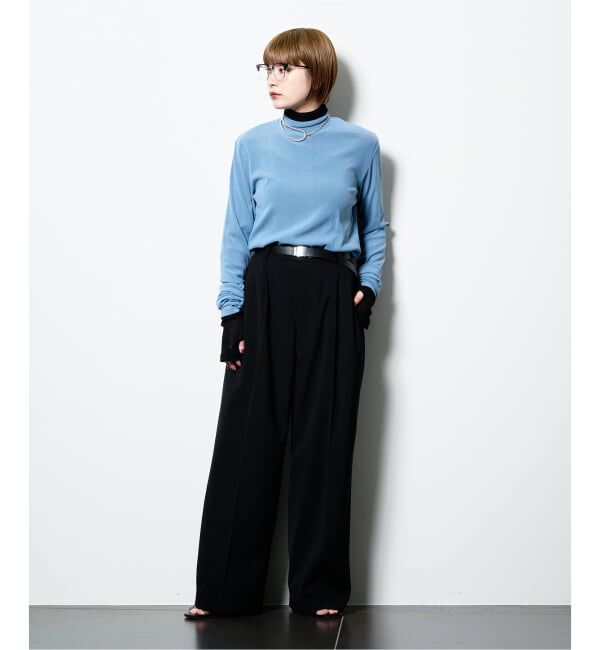  「《追加6》SHEER HIGH NECK TOP：カットソー」|Tシャツ・カットソー|