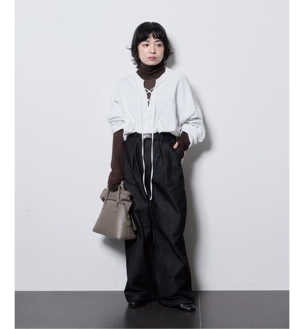  「《追加6》SHEER HIGH NECK TOP：カットソー」|Tシャツ・カットソー|