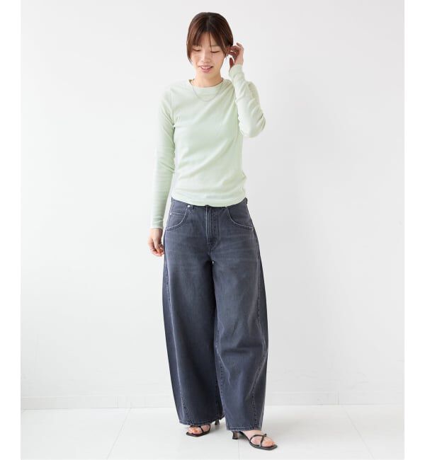 EMILYWEEK「《追加2》コットンカシミヤ テレコクループルオーバー」|Tシャツ・カットソー|