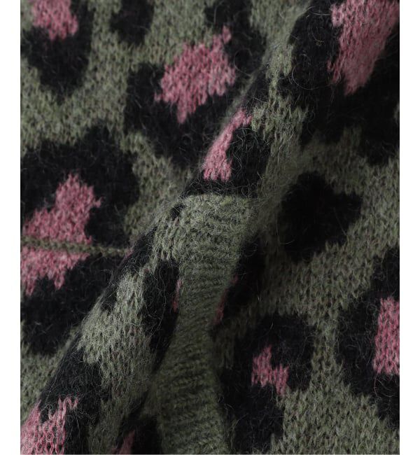 PULP「WOKE EDGE / ウォークエッジ LEOPARD MOHAIR ZIP KNIT」|パーカー|