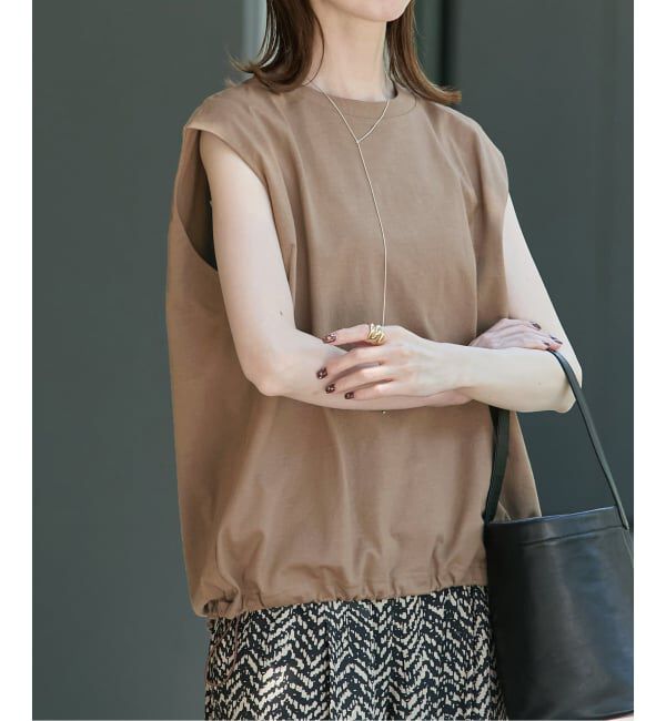 JOURNAL STANDARD「《追加》シャーリングノースリーブＴシャツ」|Tシャツ・カットソー|