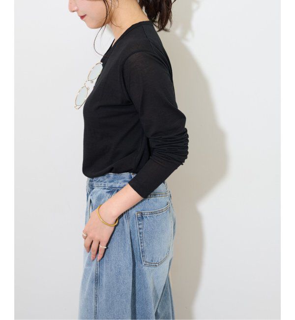 JOURNAL STANDARD relume「《追加3 / 新色》シアークルーネックロングTシャツ」|Tシャツ・カットソー|
