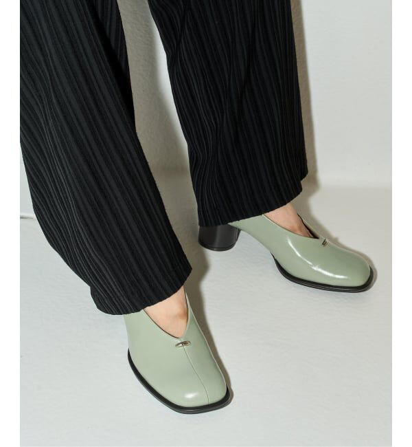 GRISE「《追加 / WEB+一部店舗限定》GRISE6cmレザーオブリークハイバンプパンプス」|パンプス|
