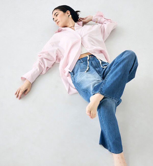 Rie Miller「【RM denim】リネン混ひも付きリラックスパンツ」|その他|